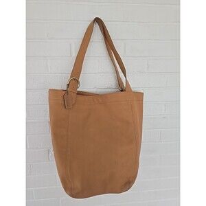 COACH Shoulder Bag Duffle Soho Yellow Leather Vintage 80's Coach USA